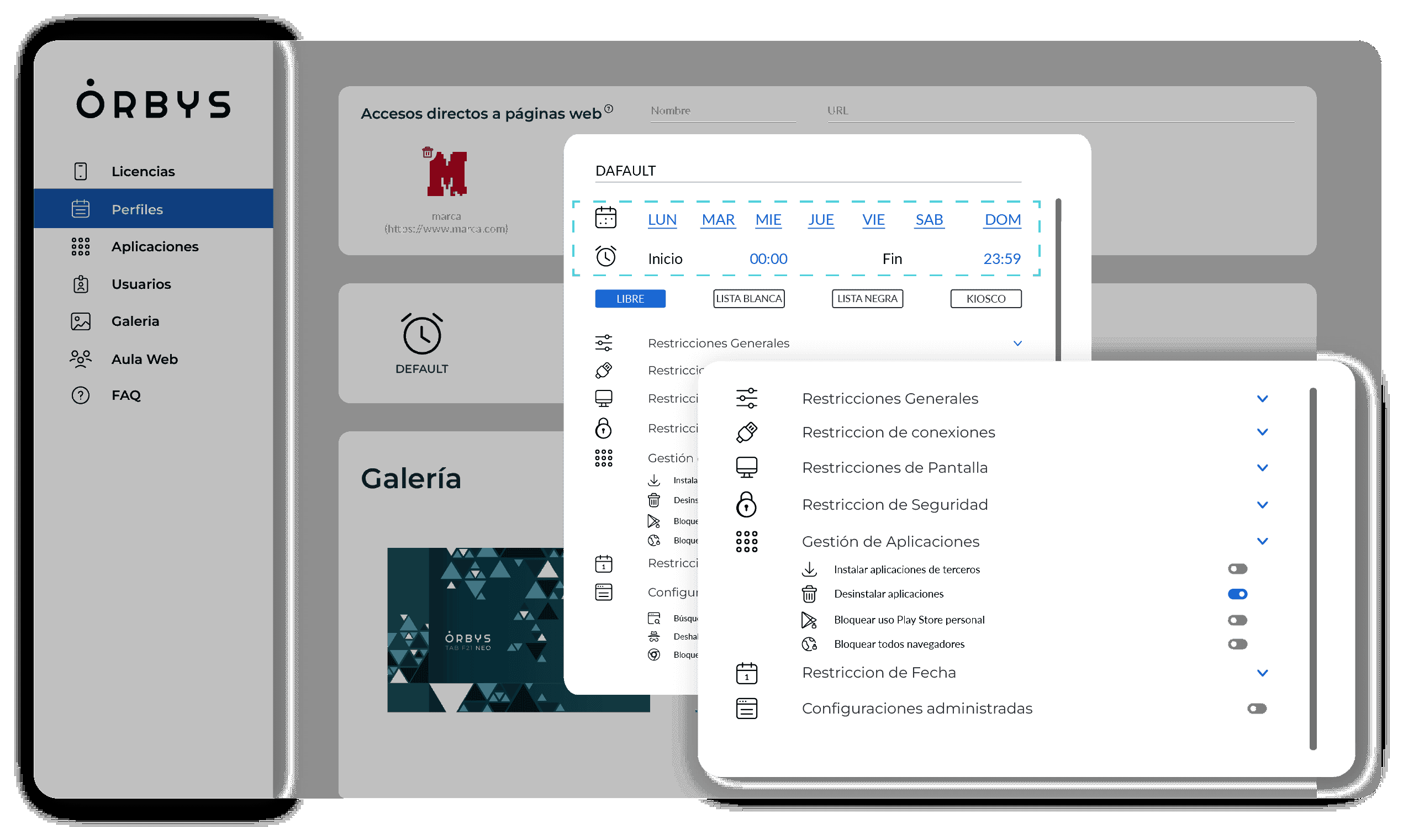 El control más avanzado para tus tablets