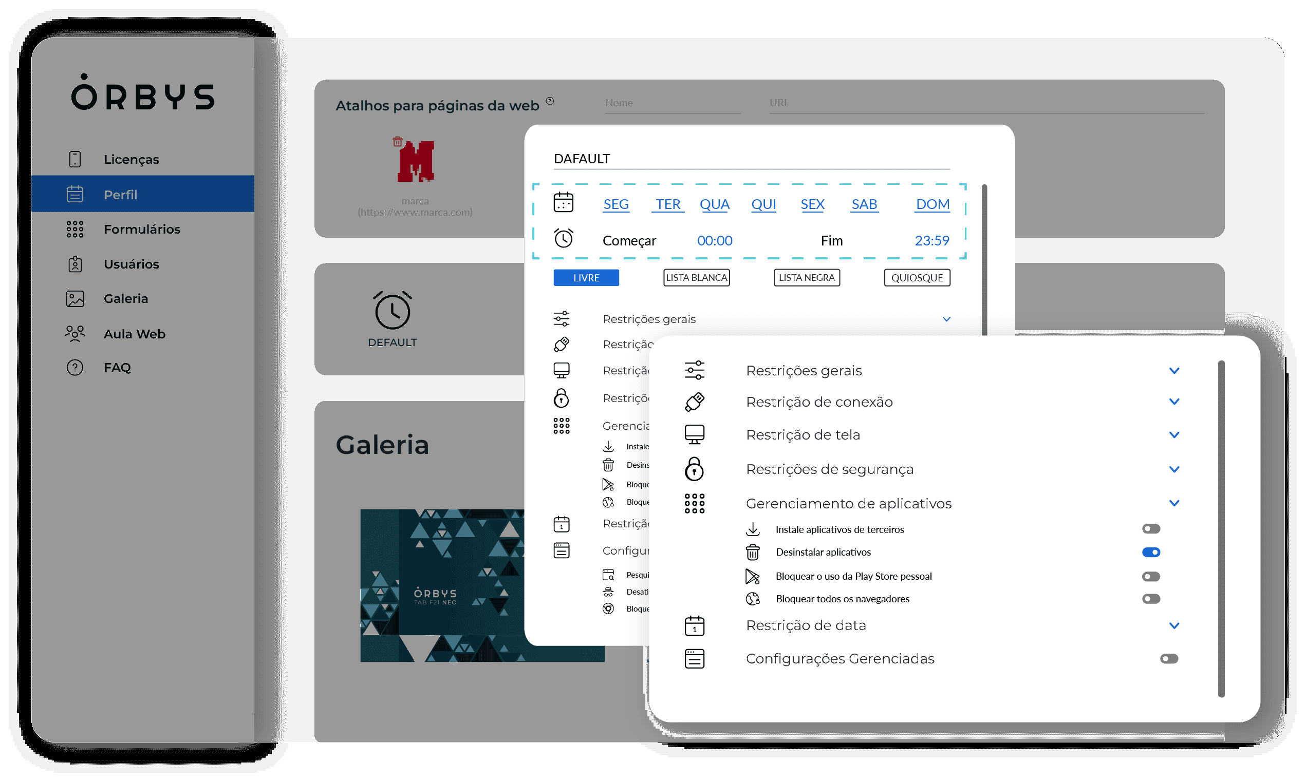 O controlo mais avançado para os seus tablets