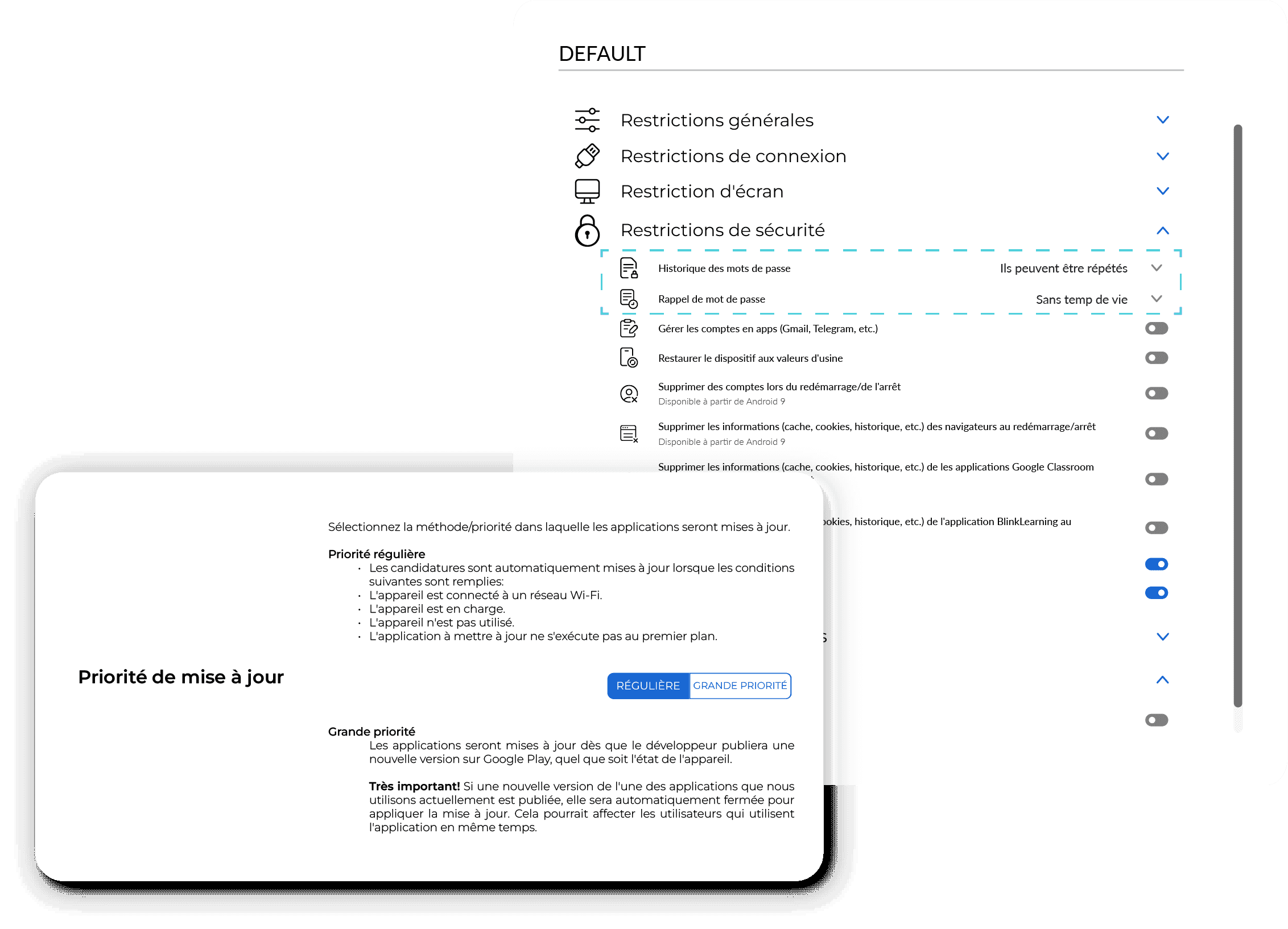 Technologie sécurisée à portée de main